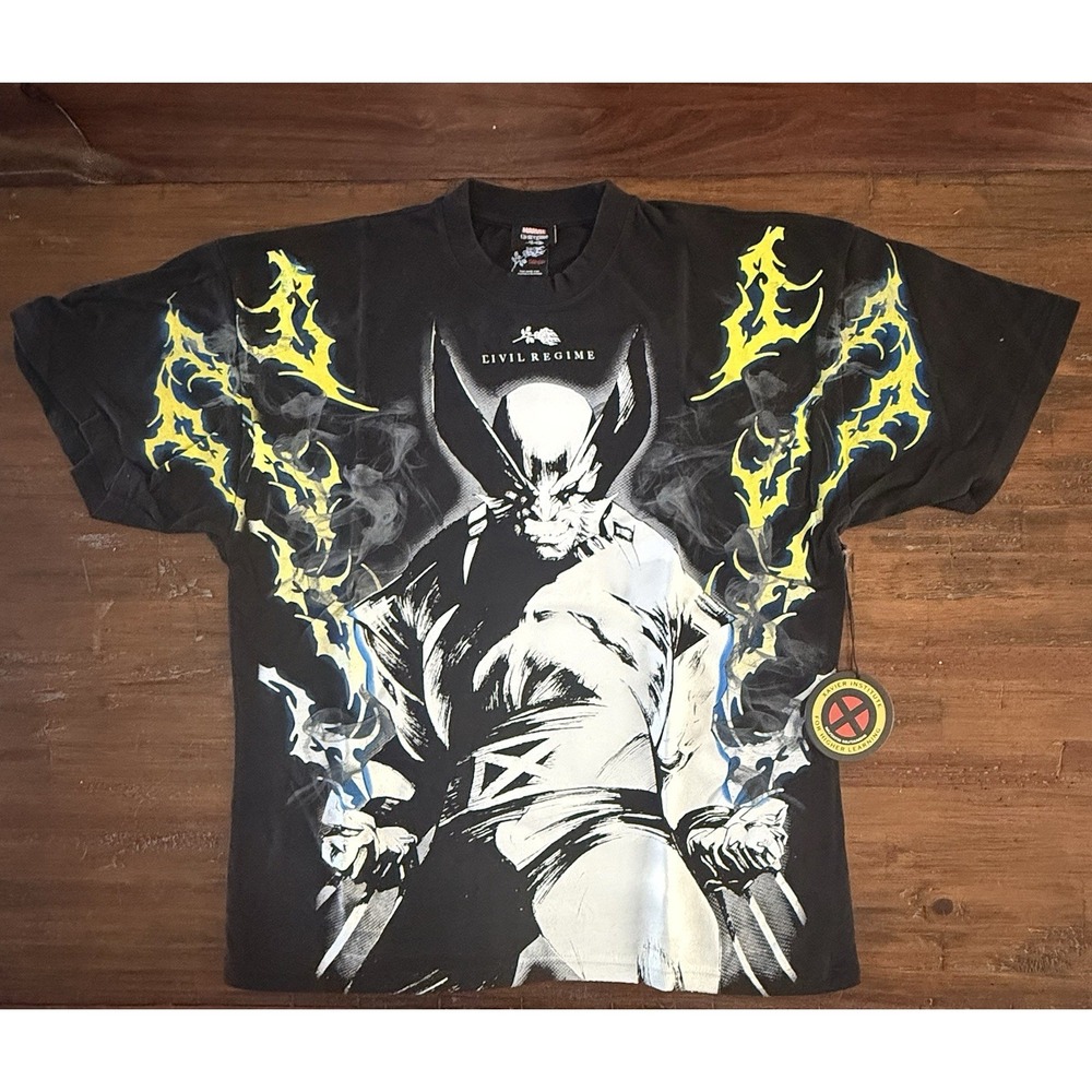 Civil Regime Claws of Rage Wolverine Oversized Tee Black Men's Large NWT